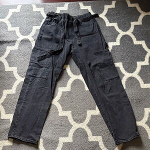 Forever 21 Black Cargo Jeans